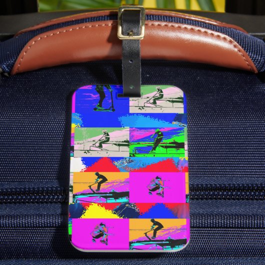 Lets Scoot - Stunt Scooter Rider Bagagelabel (Voorkant Insitu 2)