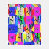 Lets Scoot - Stunt Scooter Rider Fleece Deken (Voorkant)