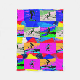 Lets Scoot - Stunt Scooter Rider Fleece Deken