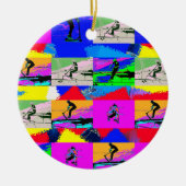 Lets Scoot - Stunt Scooter Rider Keramisch Ornament (Voorkant)