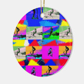 Lets Scoot - Stunt Scooter Rider Keramisch Ornament (Links)