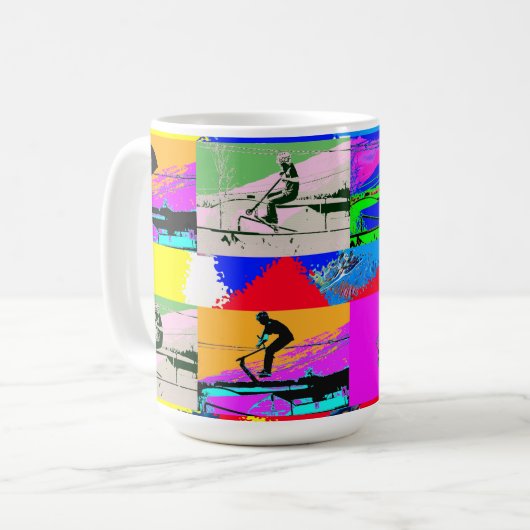 Lets Scoot - Stunt Scooter Rider Koffiemok (Voorkant links)