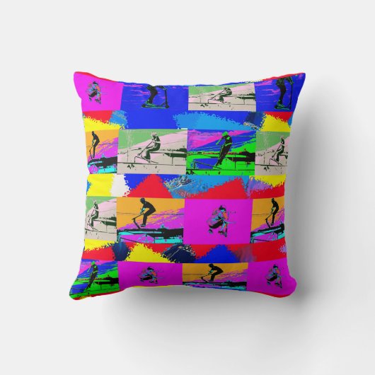 Lets Scoot - Stunt Scooter Rider Kussen (Achterkant)