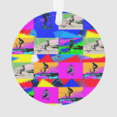 Lets Scoot - Stunt Scooter Rider Ornament (achterkant)