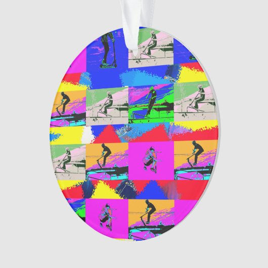 Lets Scoot - Stunt Scooter Rider Ornament (voorkant)