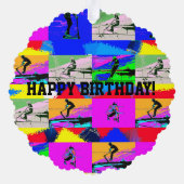 Lets Scoot - Stunt Scooter Rider Ornament Kaart (Achterkant)