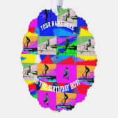 Lets Scoot - Stunt Scooter Rider Ornament Kaart (Links)