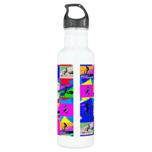 Lets Scoot - Stunt Scooter Rider Waterfles (Achterkant)