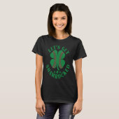Lets Shamrock Baseball  Irish St Patricks Day Sham T-shirt (Voorkant volledig)