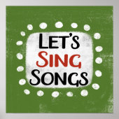 Let's Sing Songs Poster Wall Art (Voorkant)