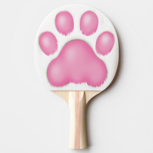 Let's smash it with the paw! tafeltennisbatje (Voorkant)