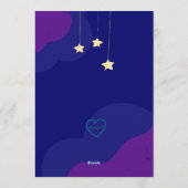 Let's Start the Countdown, Space Baby Shower Kaart (Achterkant)