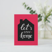 Let's Stay Home 2 Briefkaart (Staand voorkant)