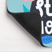 Let's Stay Home Floral Muismat (Hoek)