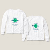 Let's strike up have fun green ball birthday name (Voorkant /achterkant)