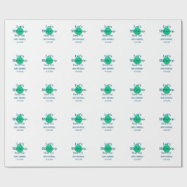 Let's strike up have fun green ball birthday name  cadeaupapier