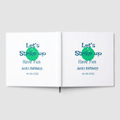 Let's strike up have fun green ball birthday name gastenboek (Volledig)