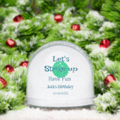 Let's strike up have fun green ball birthday name sneeuwbol (Kerstmis)
