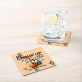 Let's Strike Up Some Fun Bowling Birthday Party Kartonnen Onderzetters (Insitu)