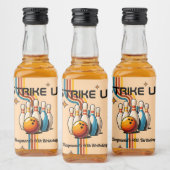 Let's Strike Up Some Fun Bowling Birthday Party Likeurfles Etiket (Flessen)