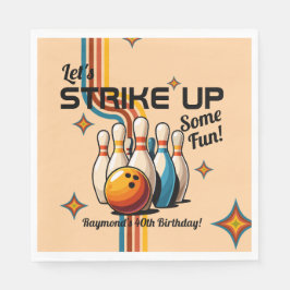 Let's Strike Up Some Fun Bowling Birthday Party Servet