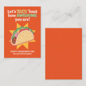 Let's TACO 'Bout How Awesome You Are Valentine's Notitiekaartje (Voorkant / Achterkant)