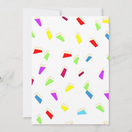 Let's Taco Over een Baby thema Kleurrijk Taco Them Kaart (Achterkant)