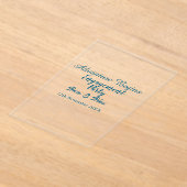 lets the adventure begins engagement party name da acryl uitnodigingen (Laagn)