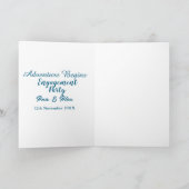 lets the adventure begins engagement party name da kaart (Binnen)