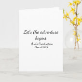lets the adventure begins graduation class of 20XX Kaart (Gele Bloem)