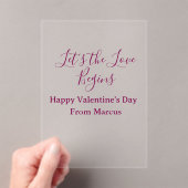 lets the fun begins happy new year name year simpl acryl uitnodigingen (Insitu (Draagbaar))