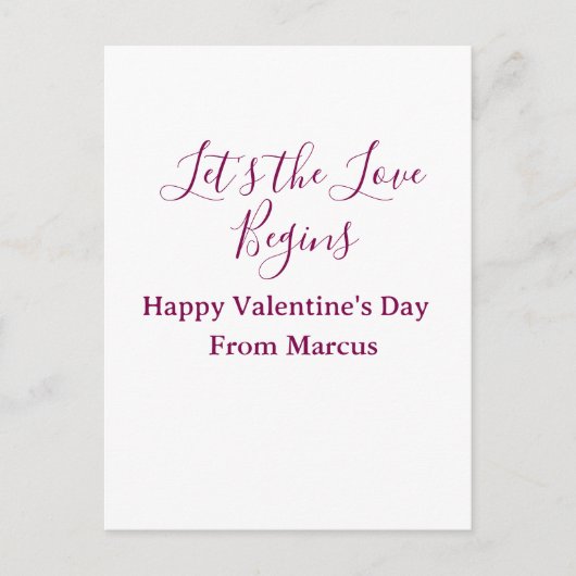 lets the fun begins happy new year name year simpl briefkaart (Voorkant)