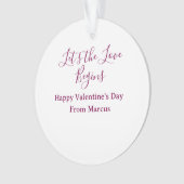 lets the fun begins happy new year name year simpl ornament (voorkant)