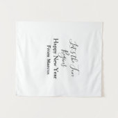 lets the fun begins happy new year name year simpl wandkleed (Voorkant (horizontaal))