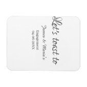 Let's toast to engagement party name date elegant magneet (Horizontaal)