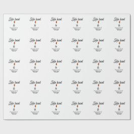 Let's toast to engagement party name date glass cadeaupapier