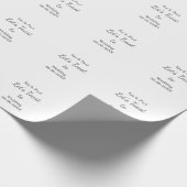 Let's toast to wedding add name date simple couple cadeaupapier (Hoek)