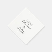 Let's toast to wedding add name date simple couple servet (Hoek)