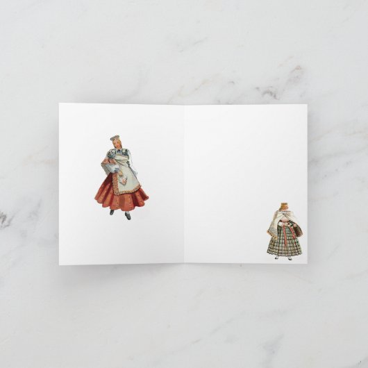 Lets traditioneel kostuum kaart (Binnen)