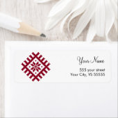 Lets traditioneel noords Star-symbool Etiket (Insitu)