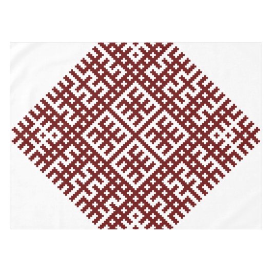 Lets traditioneel ontwerp van de Lielvarde-gordel Tafelkleed (Voorkant (Horizontaal))