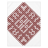 Lets traditioneel ontwerp van de Lielvarde-gordel Tafelkleed (Voorkant)