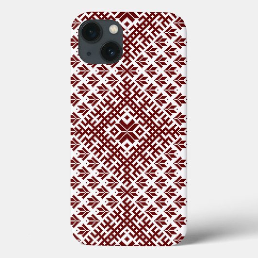 Lets traditioneel rood ontwerp Case-Mate iPhone case (Achterkant)