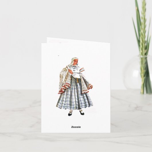 Lets Tradtitional kostuum Nica Kaart (Achterkant)