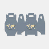 Let's travel the world illustration bedankdoosjes (Uitgevouwen)