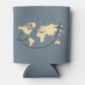 Let's travel the world illustration blikjeskoeler (Voorkant)