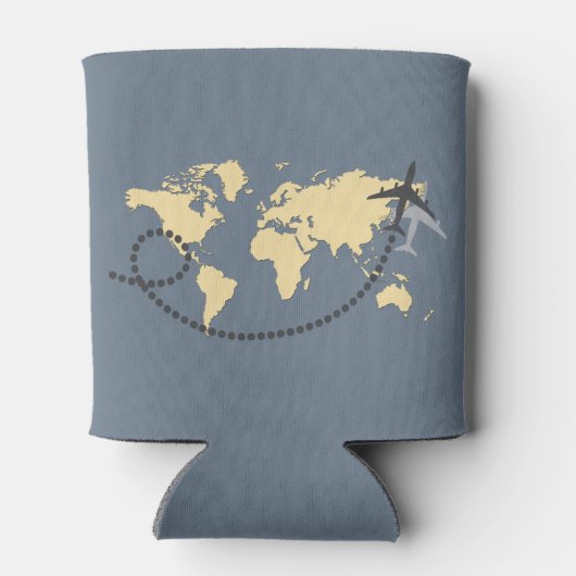 Let's travel the world illustration blikjeskoeler (Achterkant)