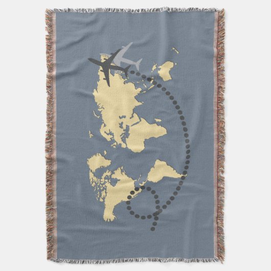 Let's travel the world illustration deken (Voorkant Verticaal)