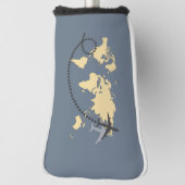 Let's travel the world illustration golfheadcover (Draai 90)