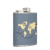 Let's travel the world illustration heupfles (Rechts)